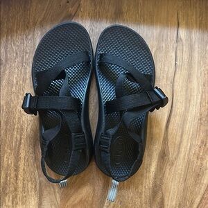 Chaco Black Sandals with Adjustable Straps and Contoured Footbed
